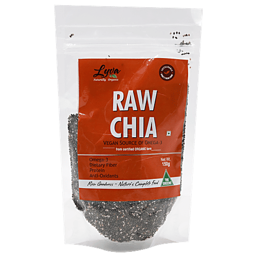 Buy Lyva Raw Chia Seeds Naturally Organic 150 Gm Online at the Best