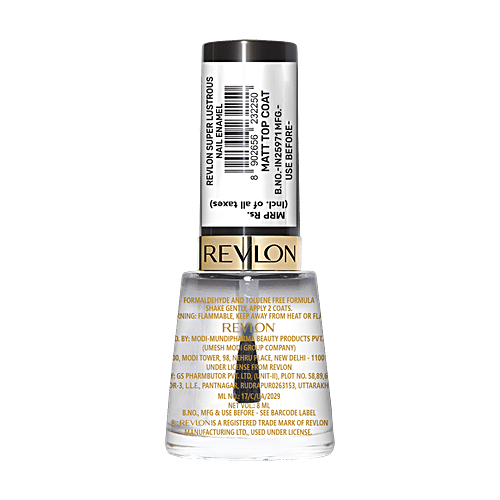 Revlon Nail Enamel, 8 ml Matt Top Coat 