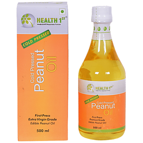 Buy Health 1St Cold Pressed Peanut Oil 500 Ml Online At Best Price of