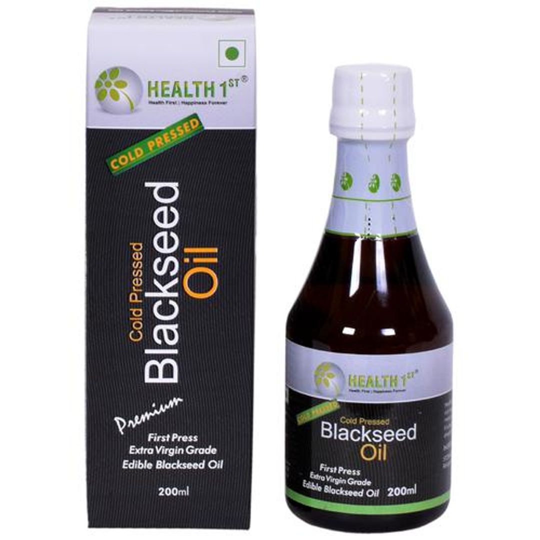 Health 1st Blackseed Oil - Cold Pressed, 200 ml Bottle