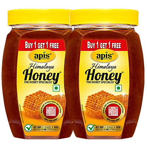 Apis Himalaya Honey, 500 g Buy 1 Get 1 Free Zero Total Fat