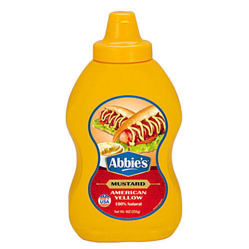 Abbies Mustard - Yellow, American, 255 g  