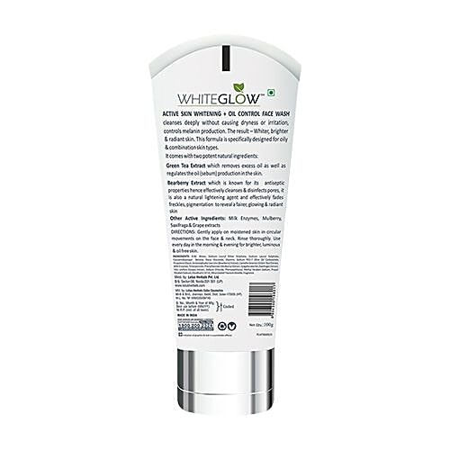 lotus white glow face wash