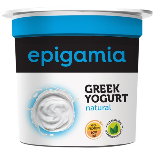 Epigamia  Greek Yogurt - Natural, 90 g Cup High Protein, Low Fat