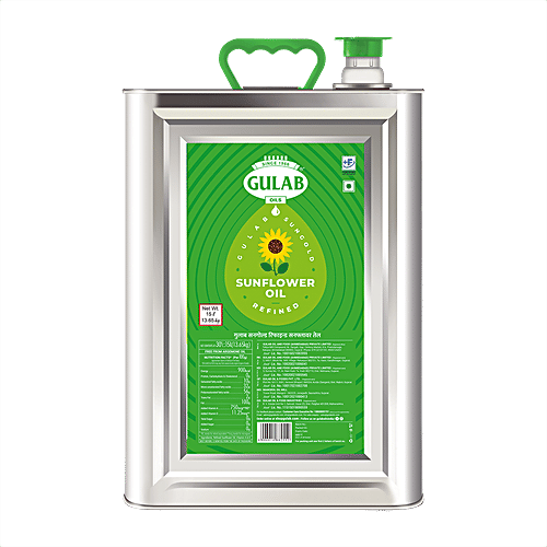 Buy Gulab Refined Sunflower Oil 15 Ltr Online at the Best Price of Rs