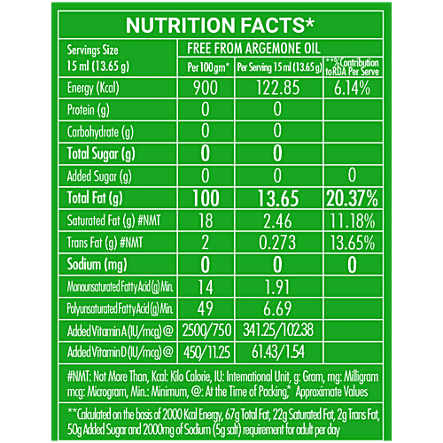 Gulab Oils Sungold Refined Sunflower Oil - Fortified with Vitamin A & D, 13 kg Jar Free from Argemone Oil