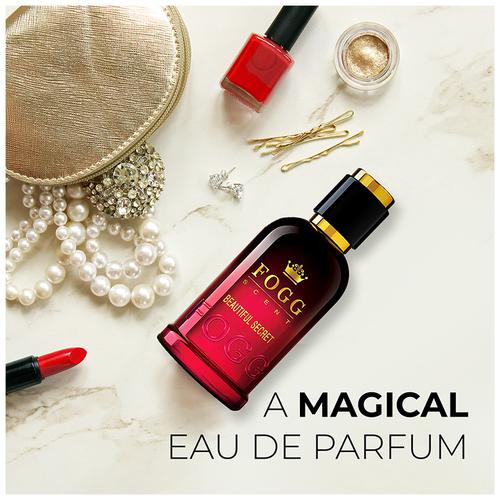 Fogg  Eau De Parfum - Beautiful Secret, For Women, Long-lasting Fresh & Floral Fragrance, 100 ml  
