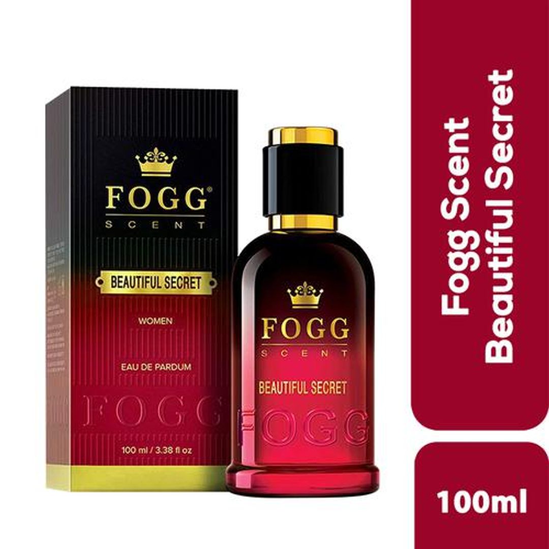 Fogg  Eau De Parfum - Beautiful Secret, For Women, Long-lasting Fresh & Floral Fragrance, 100 ml 