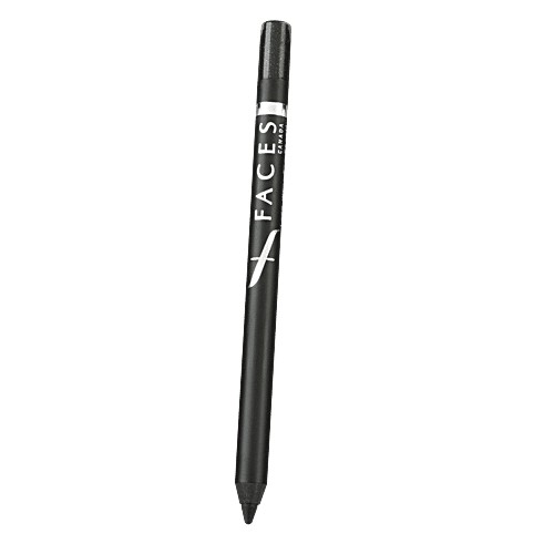 Faces Canada Longwear Eye Pencil - Long-Lasting, Waterproof, 1.2 g Black Sparkle 03