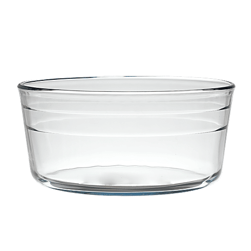 LaOpala Borosilicate Tempered Glass Cook N Serve Round Deep Bowl, 1 pc  