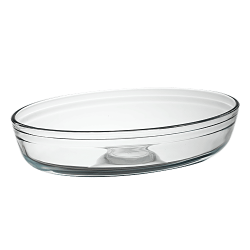LaOpala Borosilicate Tempered Glass Cook N Serve Oval Baking Dish, 1 pc  