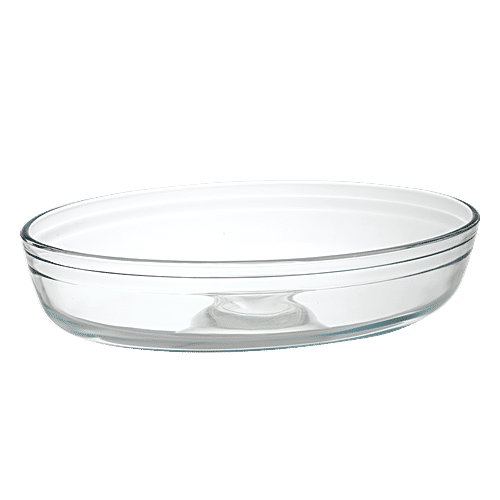 LaOpala Borosilicate Tempered Glass Cook N Serve Oval Baking Dish, 1 pc  