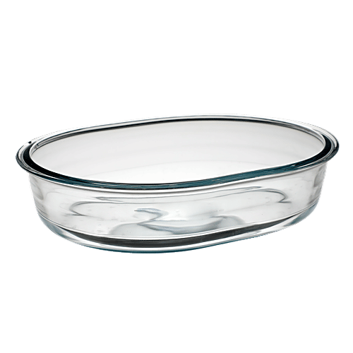 LaOpala Borosilicate Tempered Glass Cook N Serve Oval Dish, 1 pc  