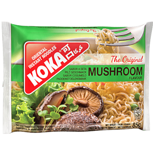 Koka Oriental Instant Noodles - The Original Mushroom Flavour, 85 g Pouch 
