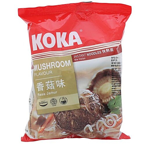Koka Instant Noodles - Mushroom Flavor, 85 g Pouch Authentic Flavours
 Robust Flavours
 Exotic Taste