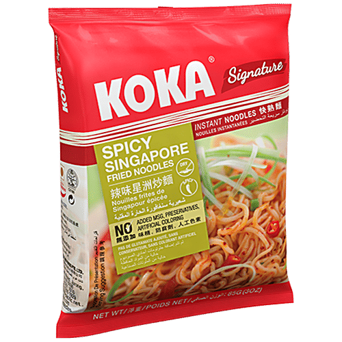 Koka Instant Noodles - Spicy Singapore Fried, 85 g  Spicy
 Authentic Flavour