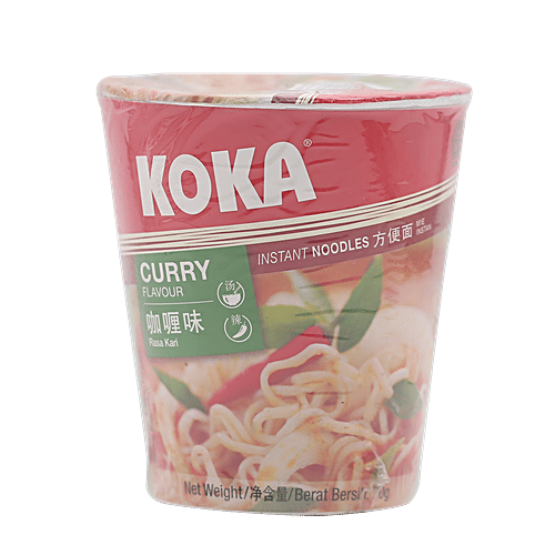 Koka Instant Noodles - Curry Flavour, 70 g cup Delicious Curry Flavour
 Convenient Cup Noodles