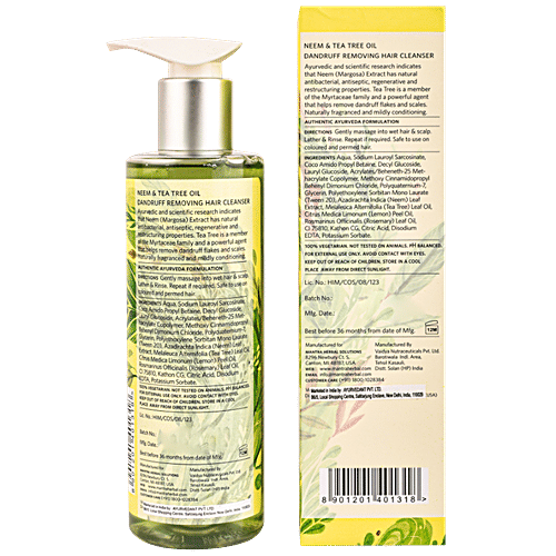 Mantra Herbal Neem & Tea Tree Oil Hair Cleanser - Dandruff Removing, 250 ml  