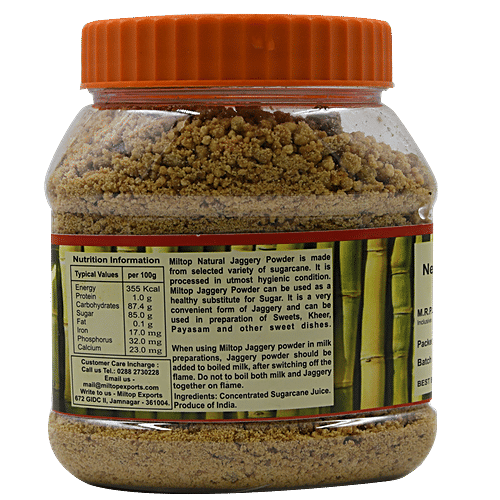 Miltop Jaggery/Gur - Powder, 500 g  