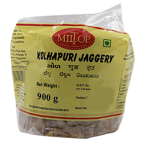 Buy Miltop Kolhapuri Jaggery 900 Gm Online at the Best Price of Rs 100