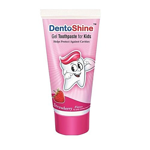Dentoshine   Gel Toothpaste for Kids - Strawberry Flavor, 80 g  