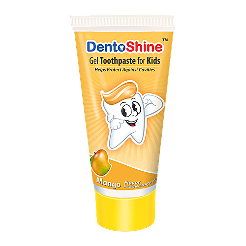 Dentoshine   Gel Toothpaste For Kids - Mango Flavor, 80 g  