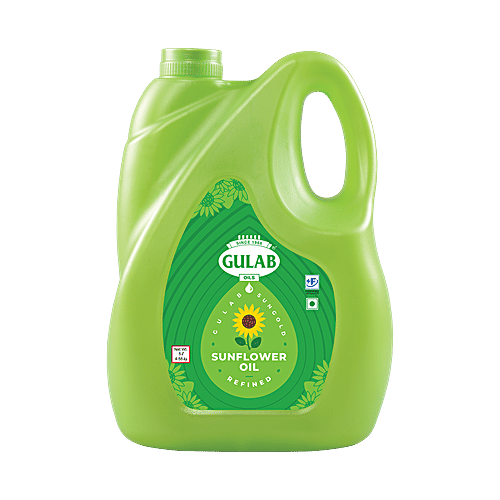 Buy Gulab Refined Sunflower Oil 5 Ltr Online at the Best Price of Rs