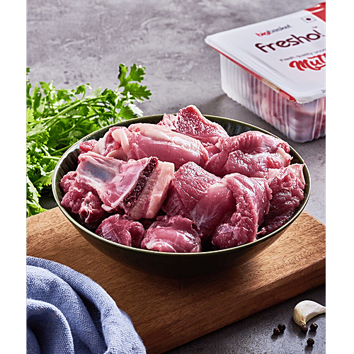 Fresho Mutton - Curry Cut, Antibiotic Residue-Free, Growth Hormone-Free, 250 g  