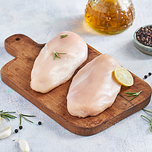 fresho! Chicken Whole Breast, 450 g (1-2 pcs) 