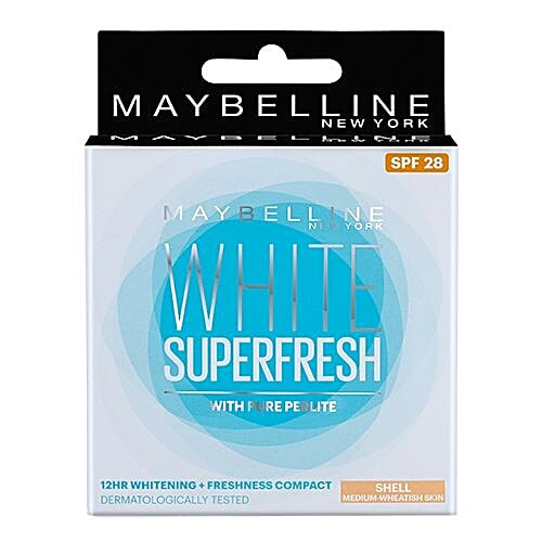 Maybelline New York White Super Fresh Compact, 8 g Shell 