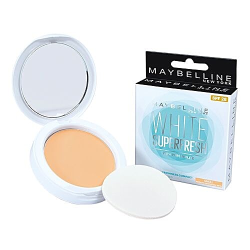 Maybelline New York White Super Fresh Compact, 8 g Shell 