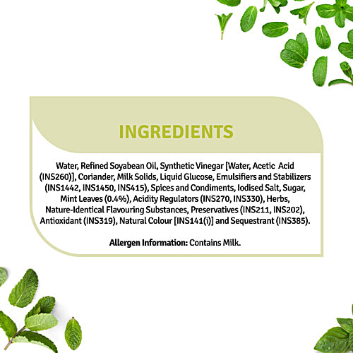Veeba Mint Mayonnaise Dressing, 300 g  