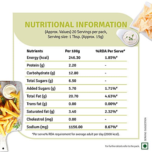 Veeba Mint Mayonnaise Dressing, 300 g  