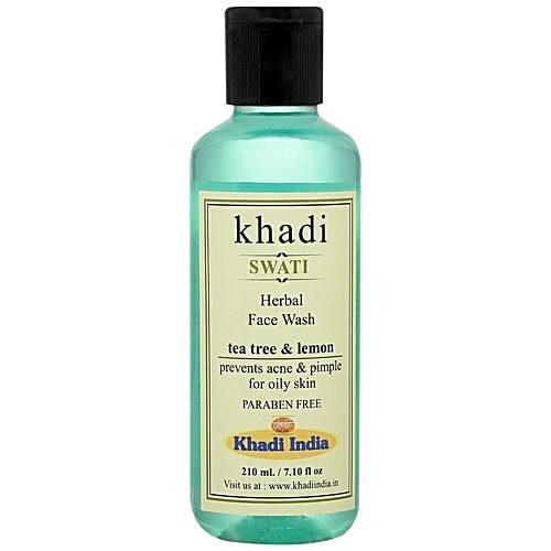 Buy Swati Khadi Herbal Face Wash Tea Tree & Lemon, Prevents Acne