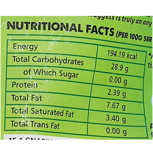 Yummiez Cheese Corn Nugget, 400 g  