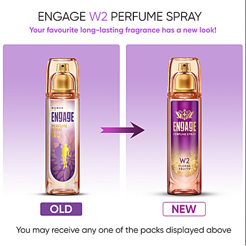 Engage W2 Perfume Spray - For Women, Floral & Fruity Fragrance, 120 ml  