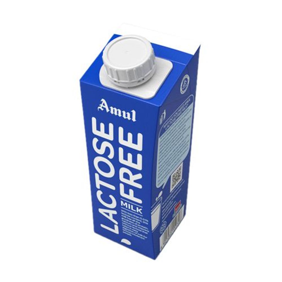 Amul Lactose Free Milk, 250 ml Tetra Pak