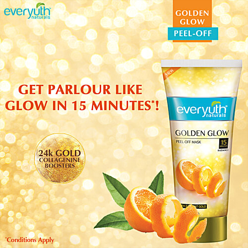 Everyuth Naturals Golden Glow Peel-off Mask, 25 g Tube 