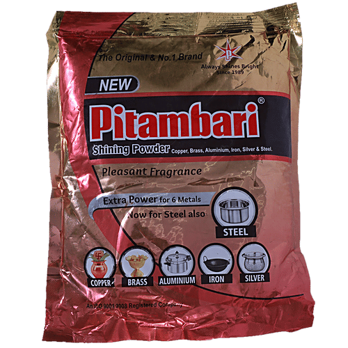 Pitambari Pitambari Shining Powder for brass copper and aluminum articles - 1 KG Dishwashing Detergent, 1 kg packets 