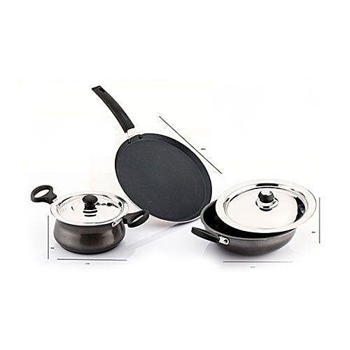 Buy Mahavir Non Stick Induction Cookware Set 5 Pcs Online at the Best