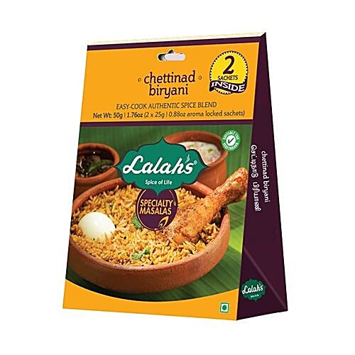 Buy Lalahs Chettinad Biryani 50 Gm Online at the Best Price of Rs null