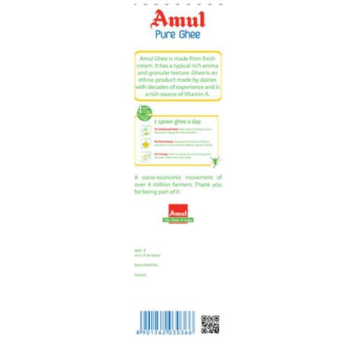 Amul Ghee/Tuppa, 1 L Pouch 
