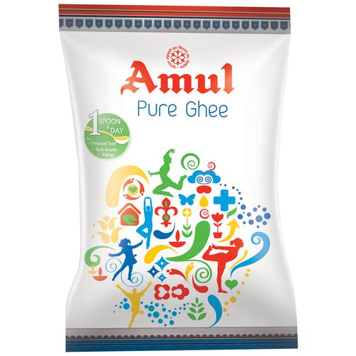 Amul Ghee/Tuppa, 500 ml Pouch Rich Aroma, Enhanced Taste