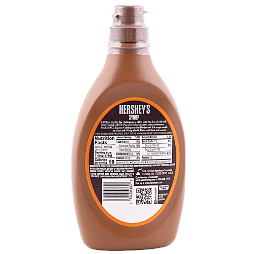 Hersheys  Syrup - Indulgent Caramel Flavor, Imported, 623 g Bottle 