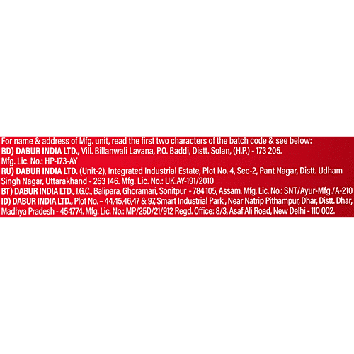 Dabur Red India's No.1 Ayurvedic Fluroide Free Paste, 200 g (Pack of 2) 