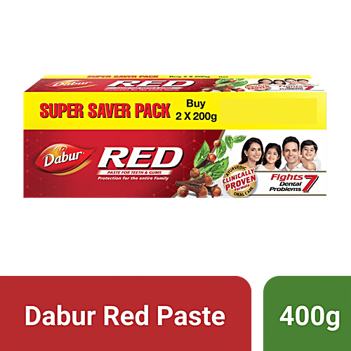 Buy Dabur Red Ayurvedic Toothpaste 200 200 Gm Online At Best Price of