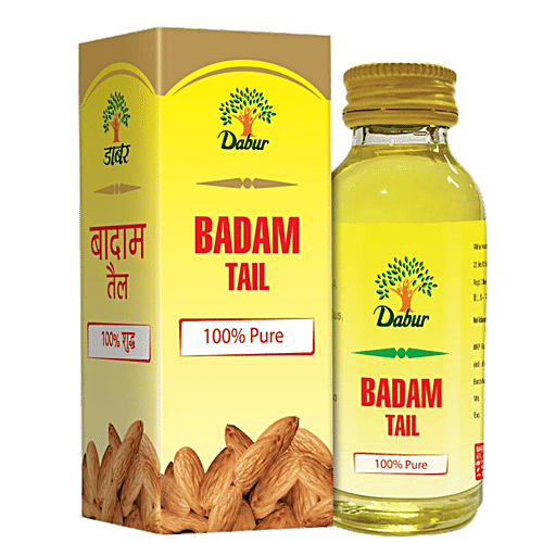 Buy Dabur Badam Tail 100 Pure Almond Oil 25 Ml Online At Best Price of