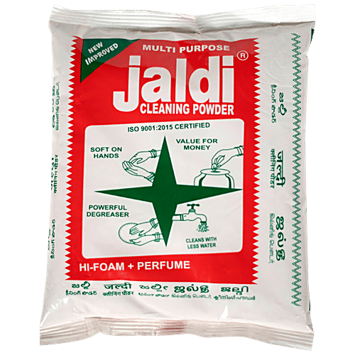 Buy Jaldi Multipurpose Cleaning Powder Soft On Hands, Removes Tough Stains & Grease Online at