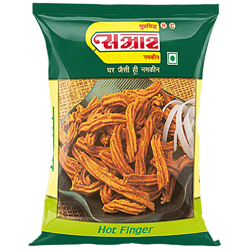 Samrat  Tam Tam Namkeen - Hot Finger, Healthy, Indian Snack, 45 g  