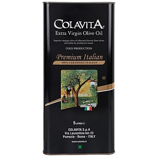 Colavita Extra Virgin Olive Oil, 5 L Tin Certified Italian